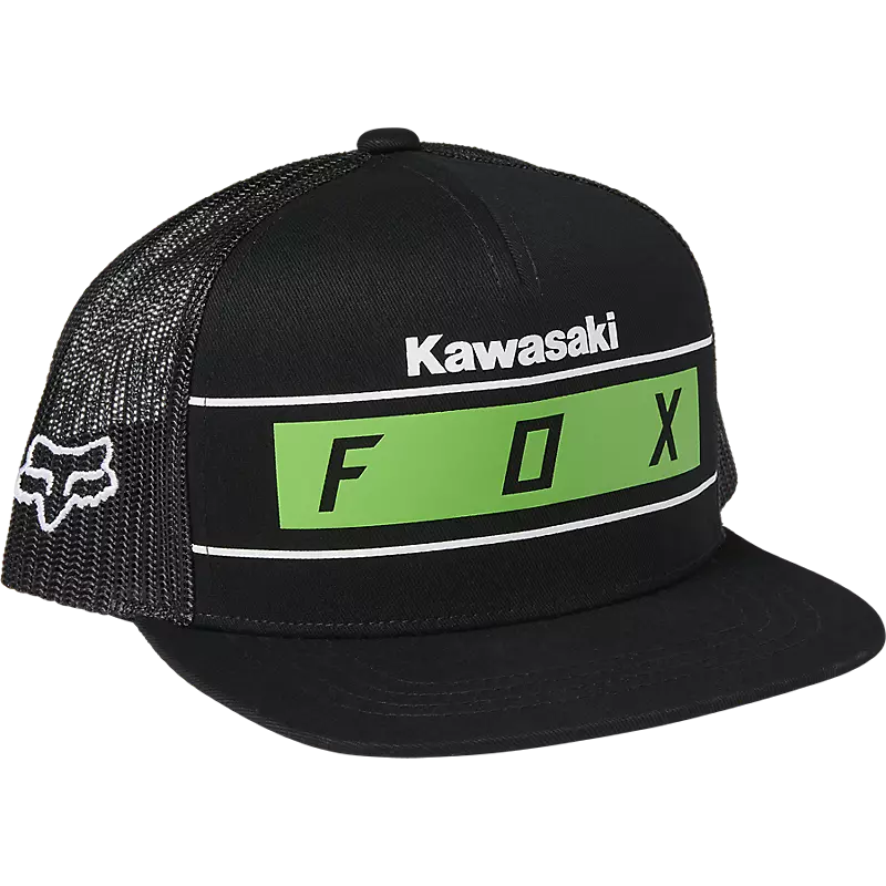 Fox Racing Youth Kawasaki Stripes Snapback Hat 3 Fox Racing Youth Kawasaki Stripes Snapback Hat